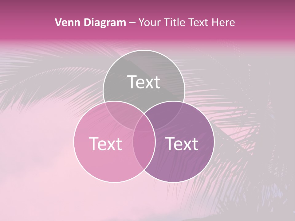 Water Purple Paradise PowerPoint Template