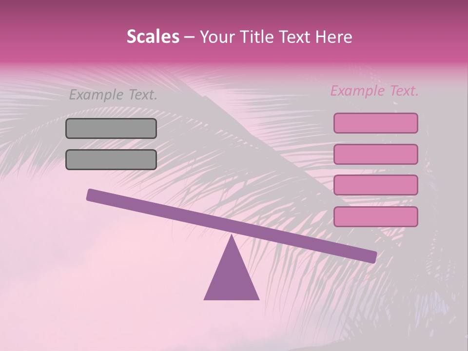 Water Purple Paradise PowerPoint Template