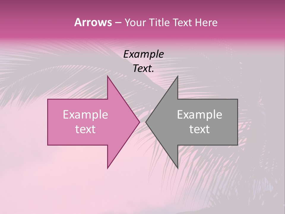 Water Purple Paradise PowerPoint Template