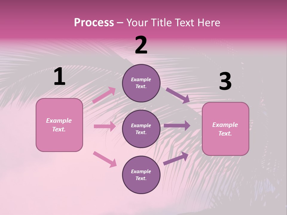 Water Purple Paradise PowerPoint Template