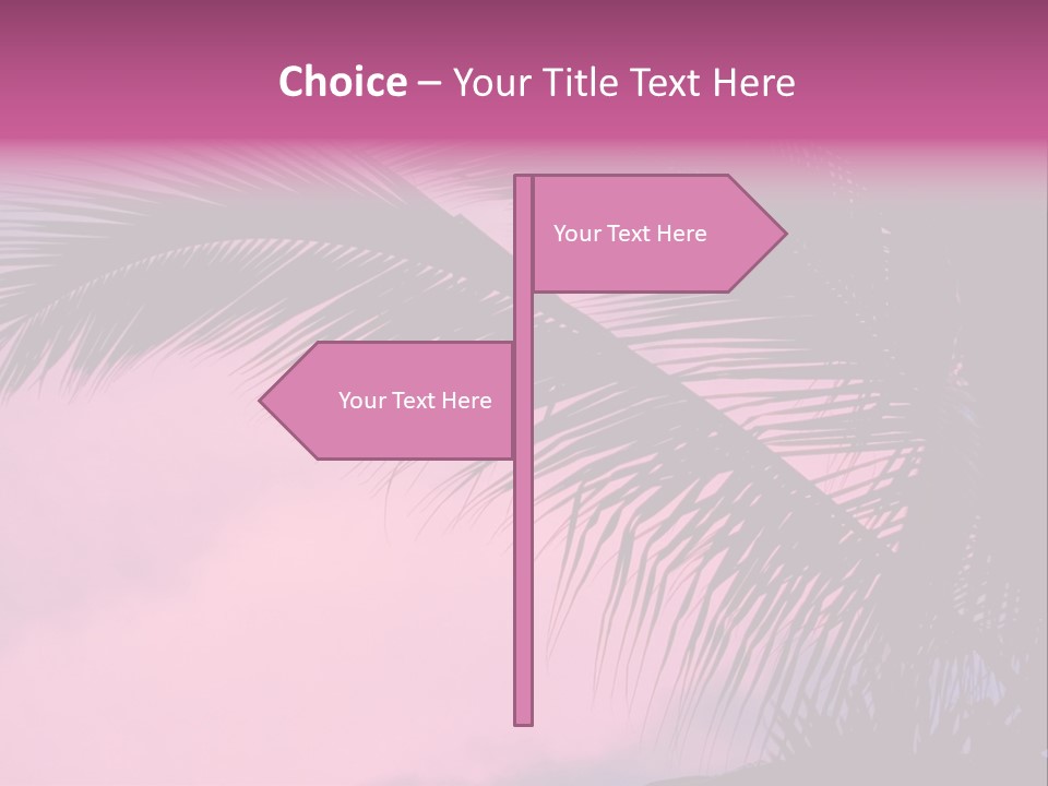 Water Purple Paradise PowerPoint Template