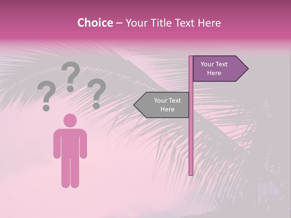 Water Purple Paradise PowerPoint Template