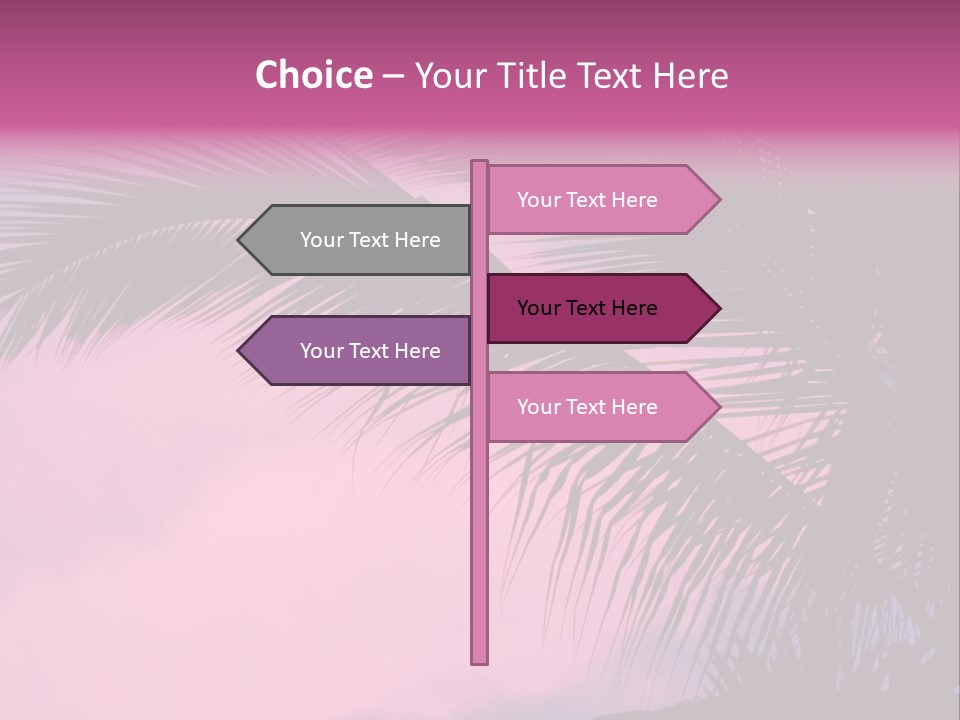 Water Purple Paradise PowerPoint Template