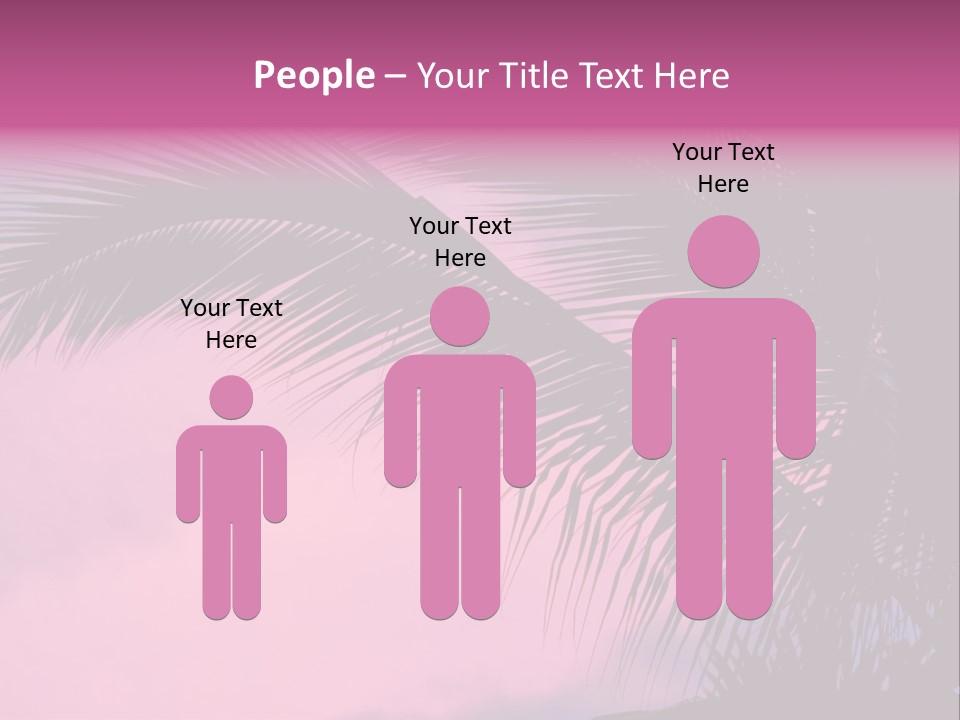 Water Purple Paradise PowerPoint Template