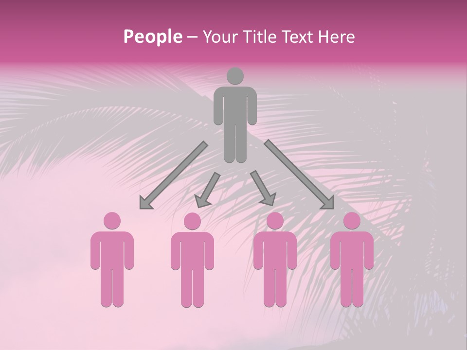 Water Purple Paradise PowerPoint Template