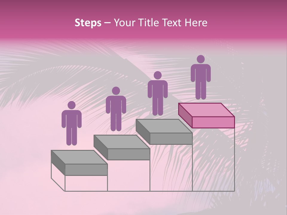 Water Purple Paradise PowerPoint Template