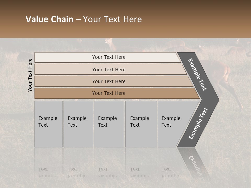 Autumn Stag Grass PowerPoint Template