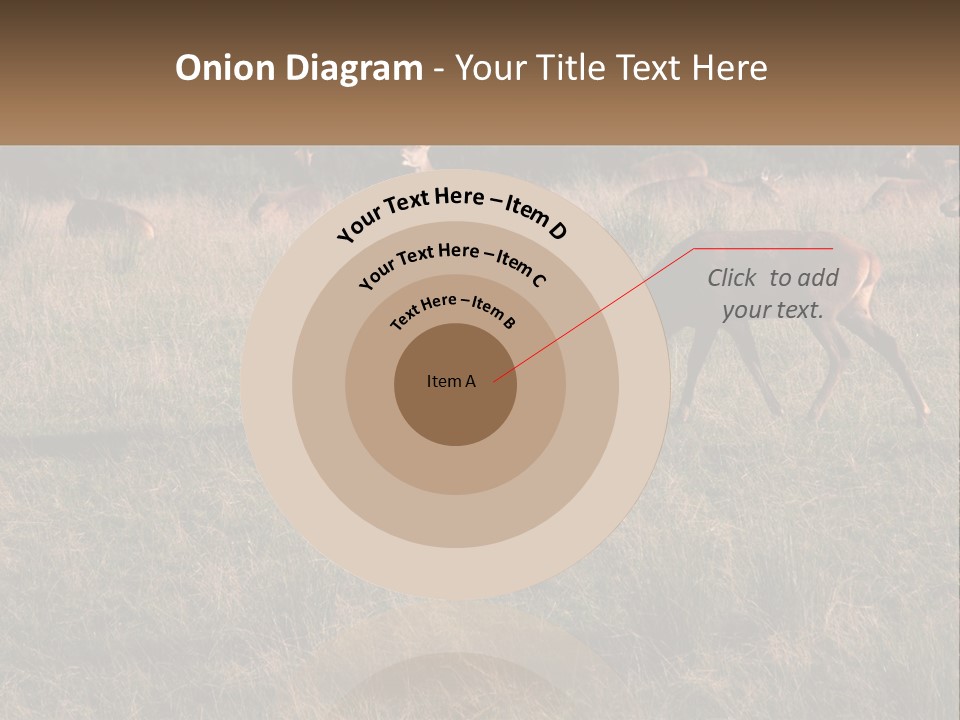 Autumn Stag Grass PowerPoint Template