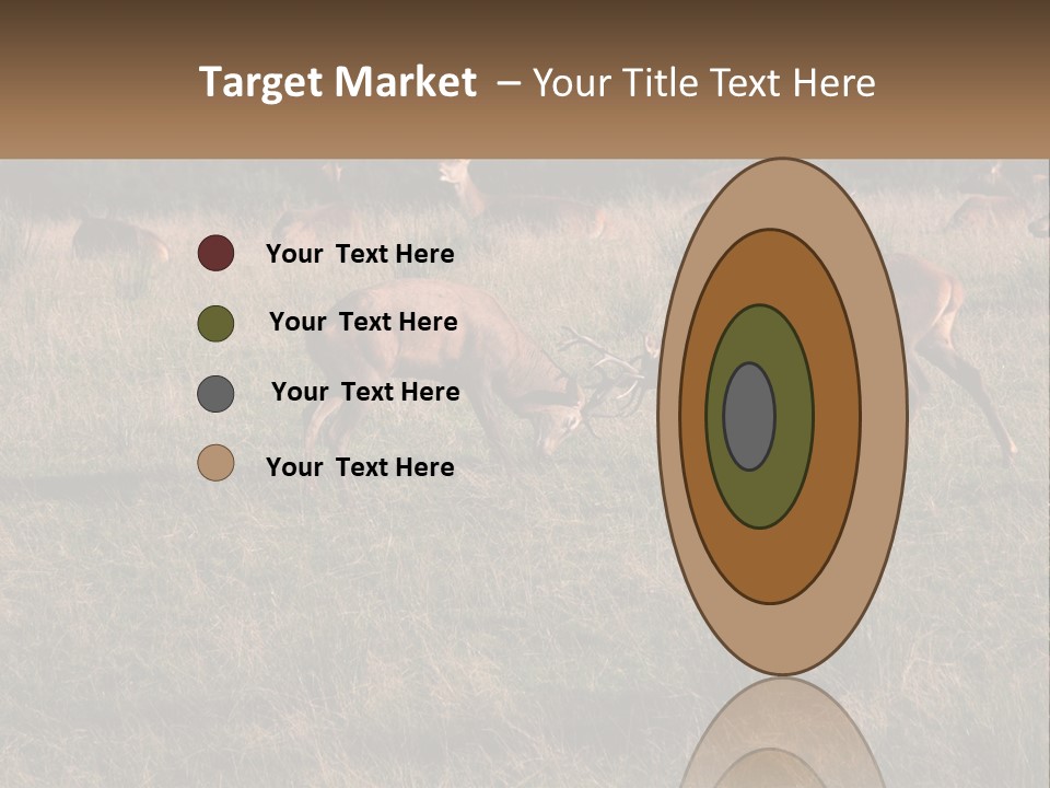 Autumn Stag Grass PowerPoint Template