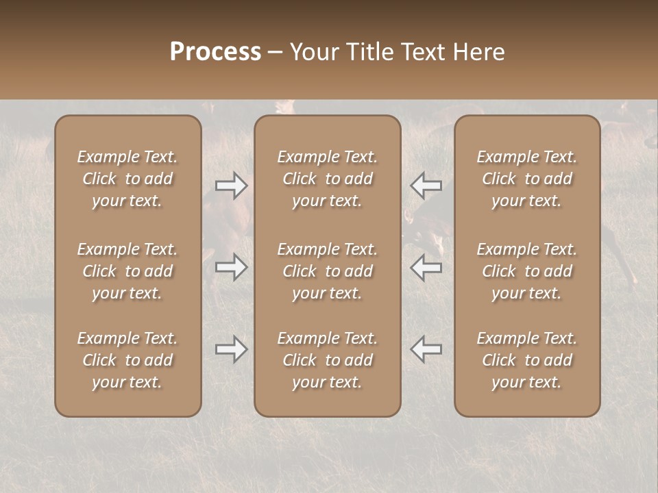 Autumn Stag Grass PowerPoint Template