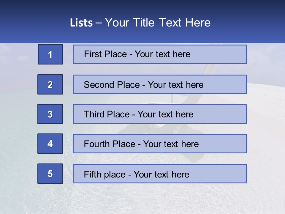 Brightness Ocean Cloud PowerPoint Template