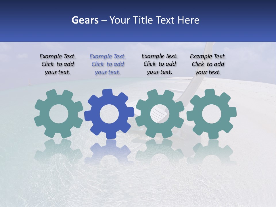 Brightness Ocean Cloud PowerPoint Template