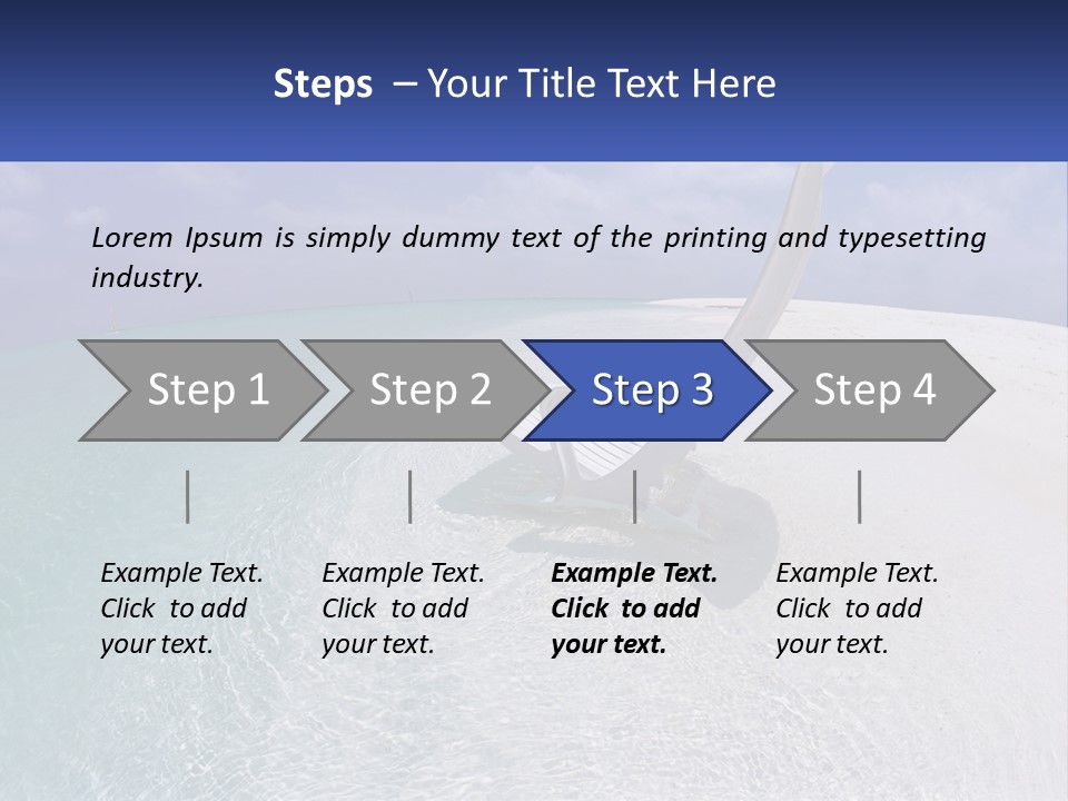 Brightness Ocean Cloud PowerPoint Template