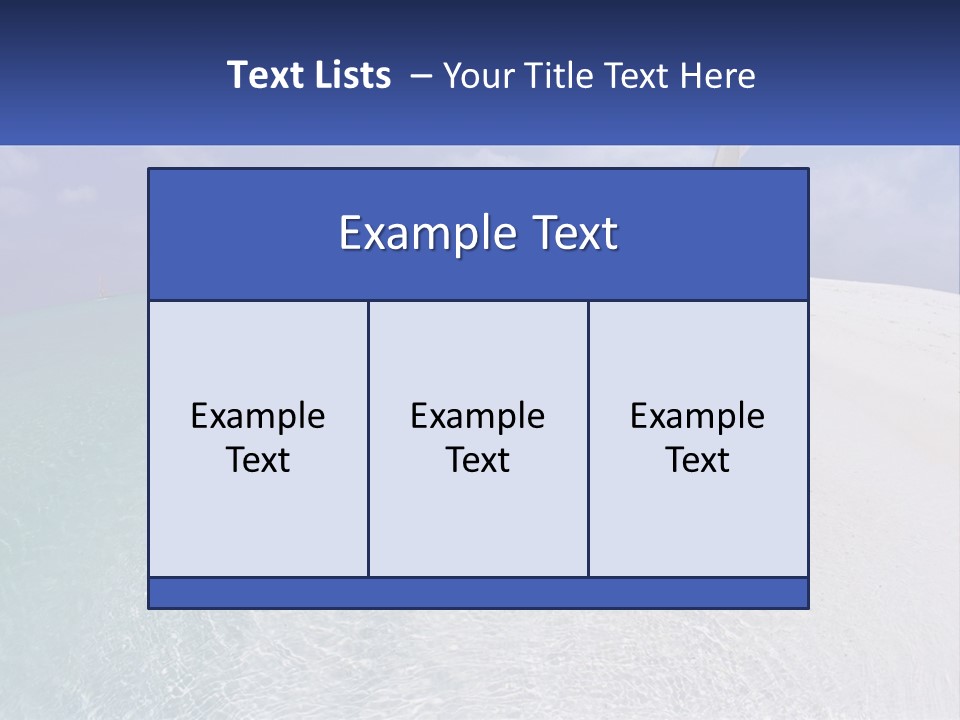 Brightness Ocean Cloud PowerPoint Template