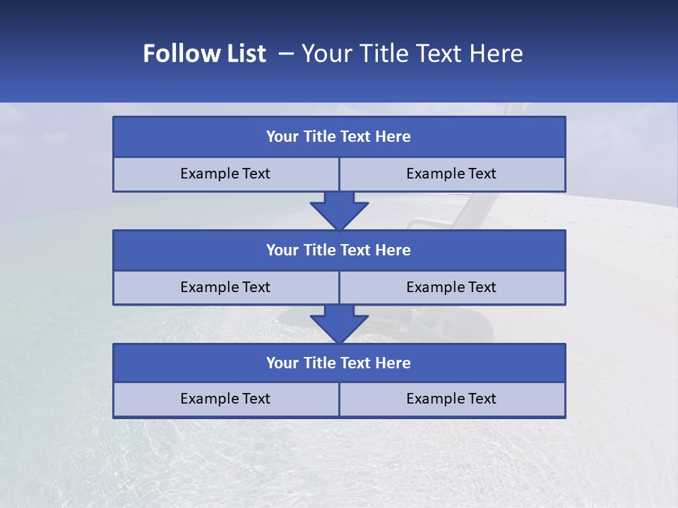 Brightness Ocean Cloud PowerPoint Template