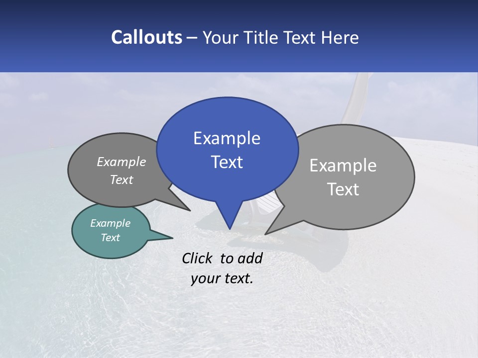 Brightness Ocean Cloud PowerPoint Template