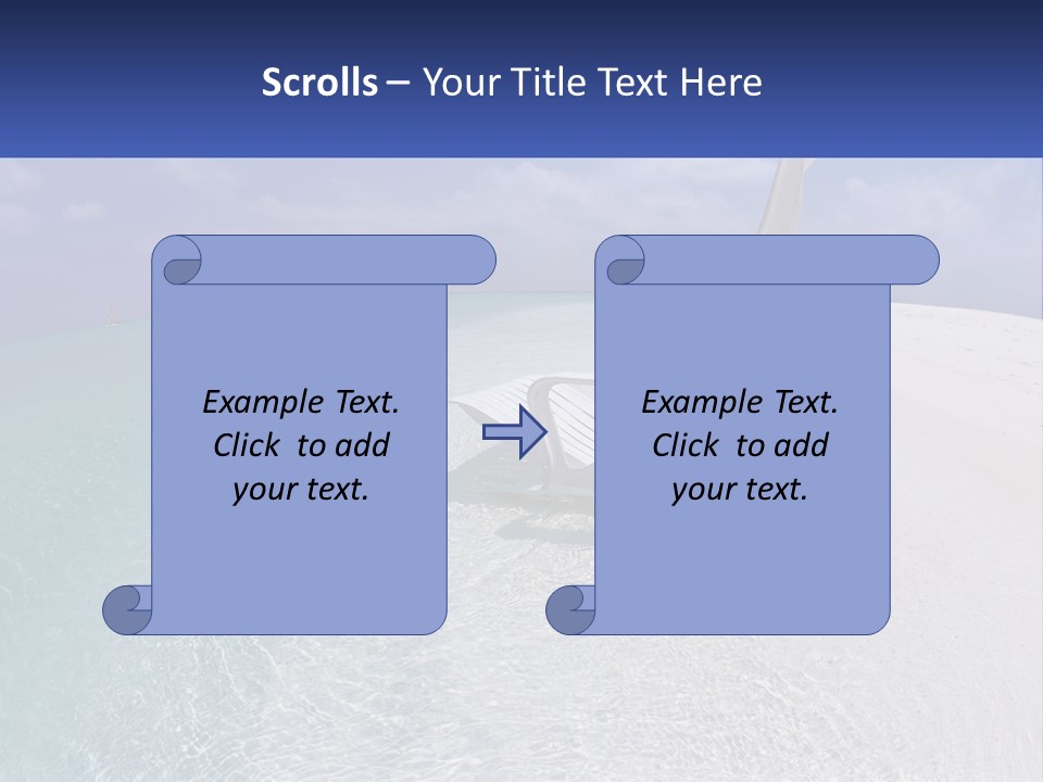Brightness Ocean Cloud PowerPoint Template