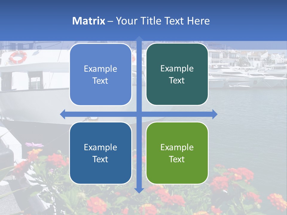 Sun Marina Harbour PowerPoint Template