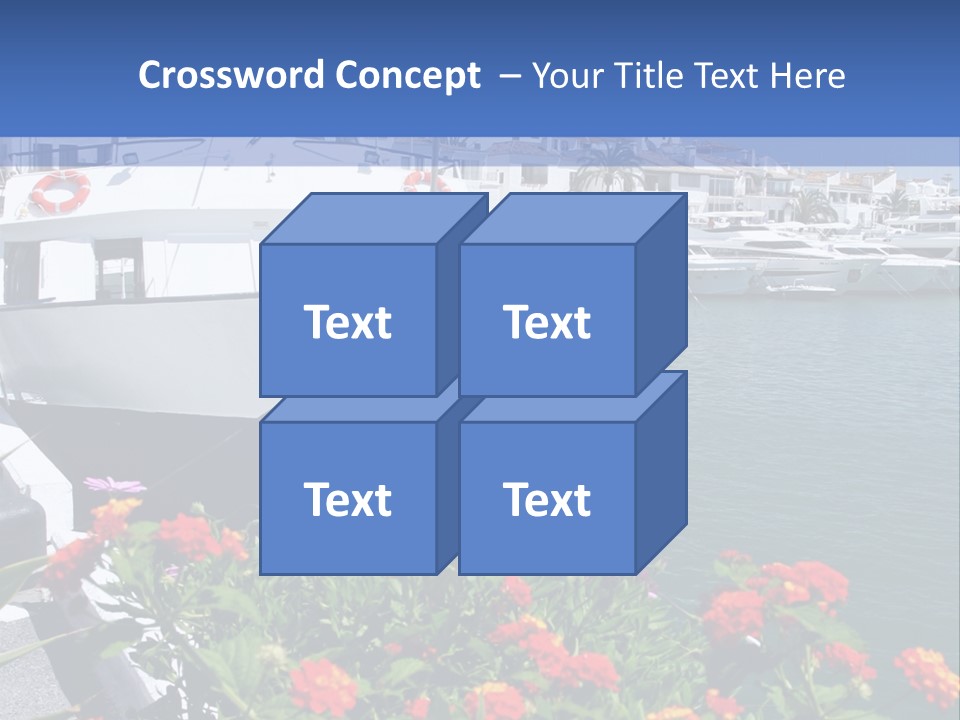 Sun Marina Harbour PowerPoint Template