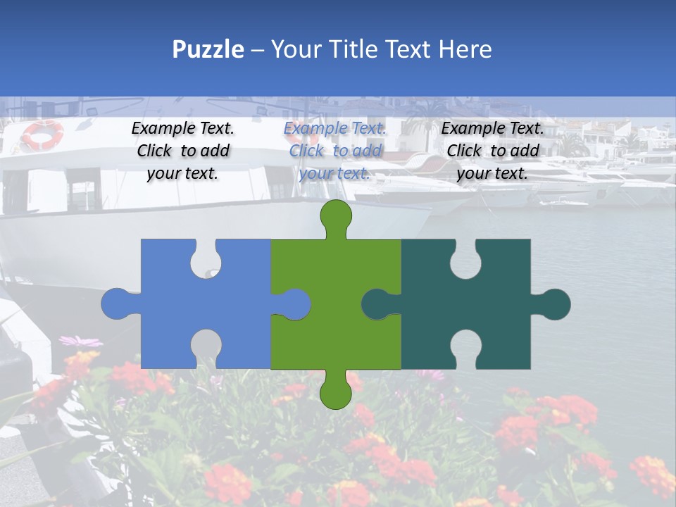 Sun Marina Harbour PowerPoint Template