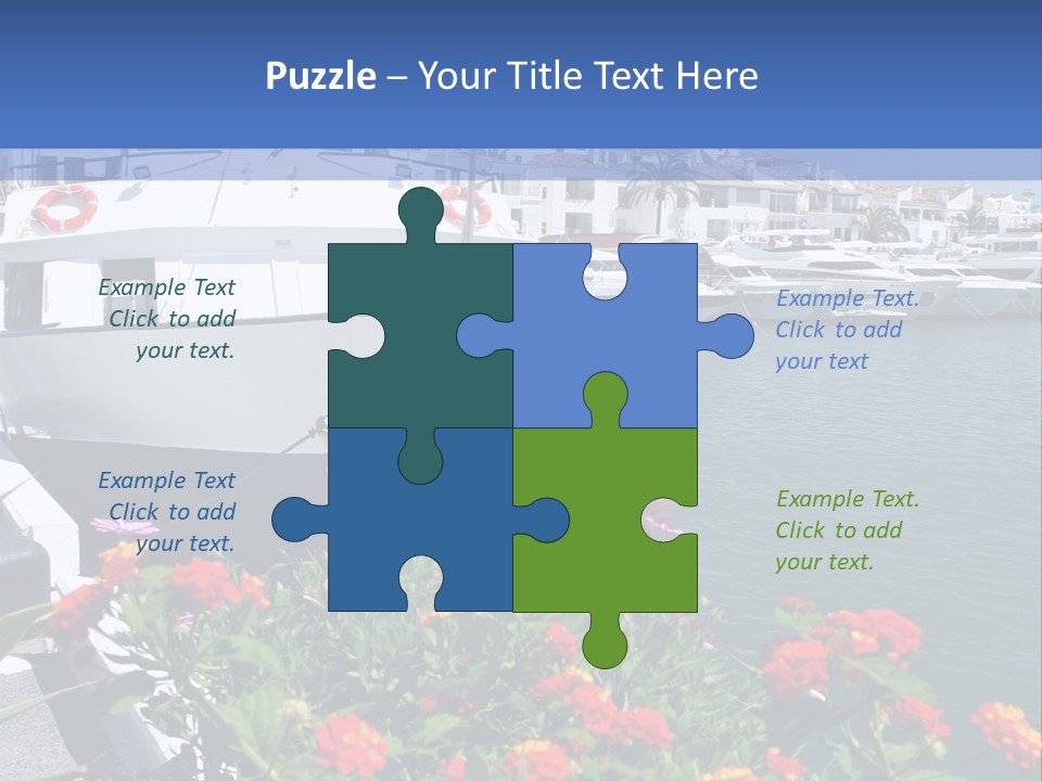 Sun Marina Harbour PowerPoint Template