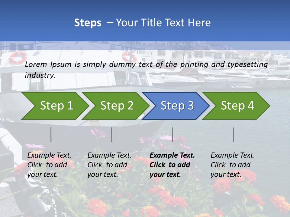 Sun Marina Harbour PowerPoint Template