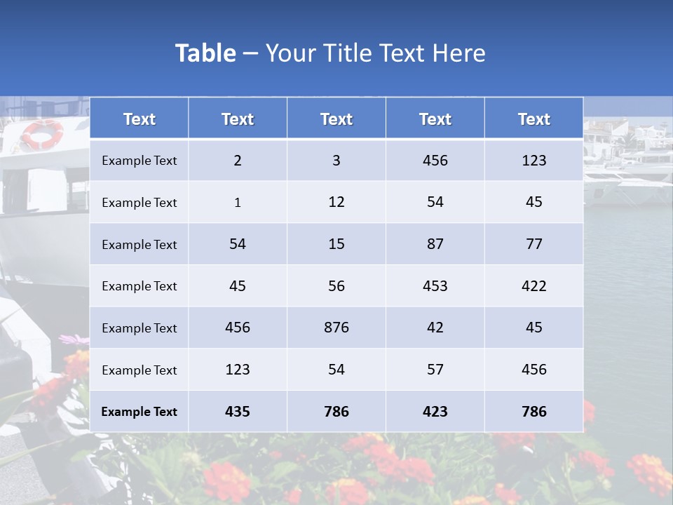 Sun Marina Harbour PowerPoint Template