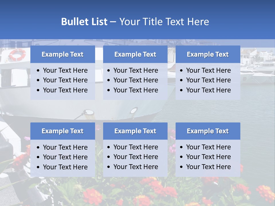 Sun Marina Harbour PowerPoint Template