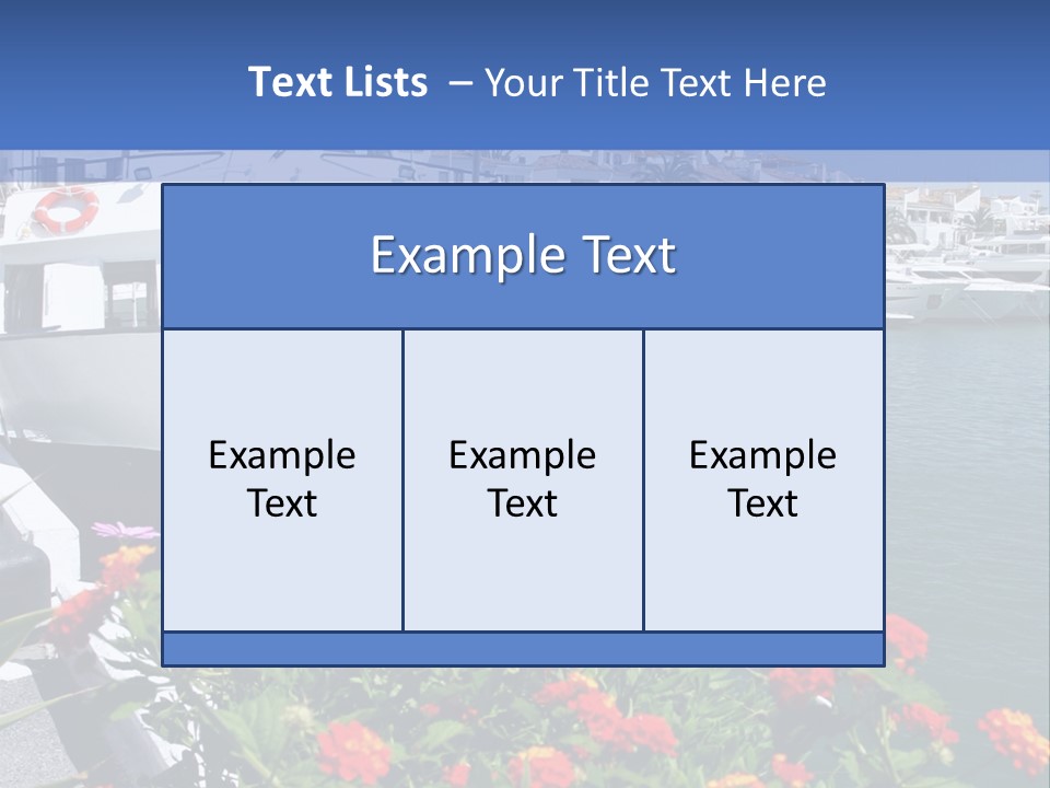 Sun Marina Harbour PowerPoint Template