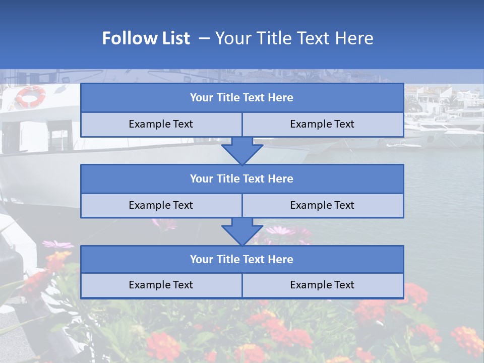 Sun Marina Harbour PowerPoint Template