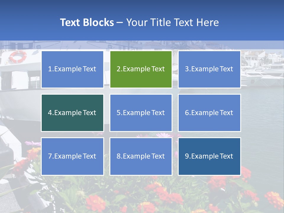 Sun Marina Harbour PowerPoint Template
