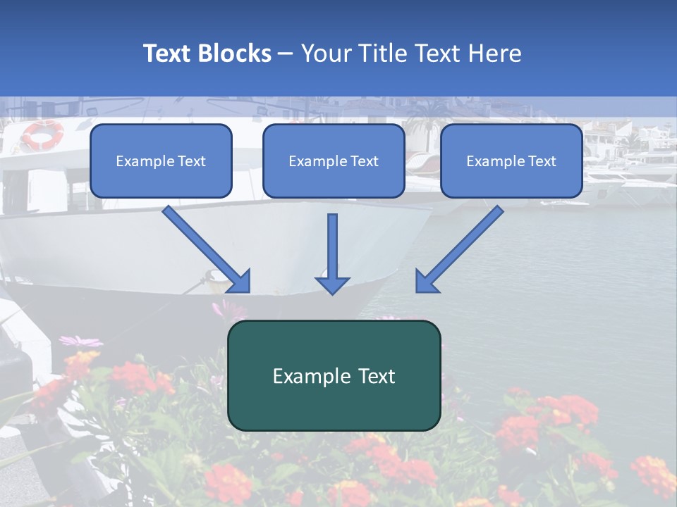 Sun Marina Harbour PowerPoint Template