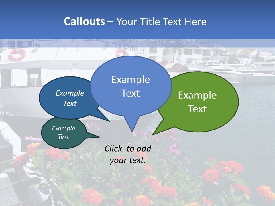 Sun Marina Harbour PowerPoint Template