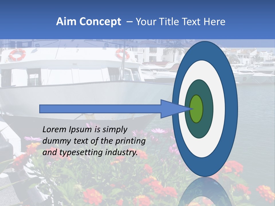 Sun Marina Harbour PowerPoint Template