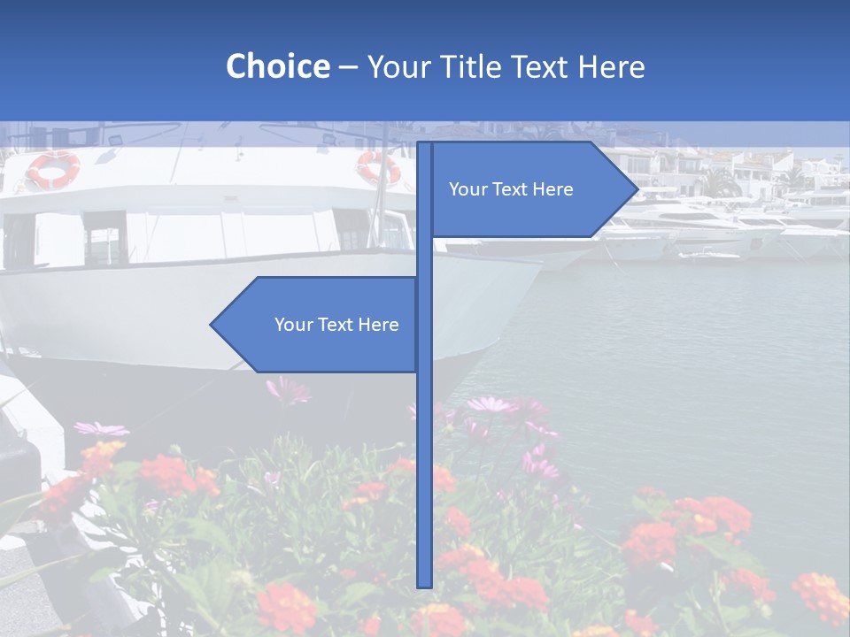 Sun Marina Harbour PowerPoint Template