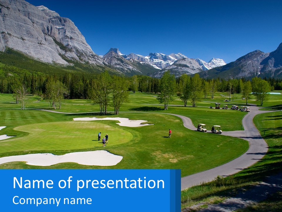 Fairway Golf Course PowerPoint Template