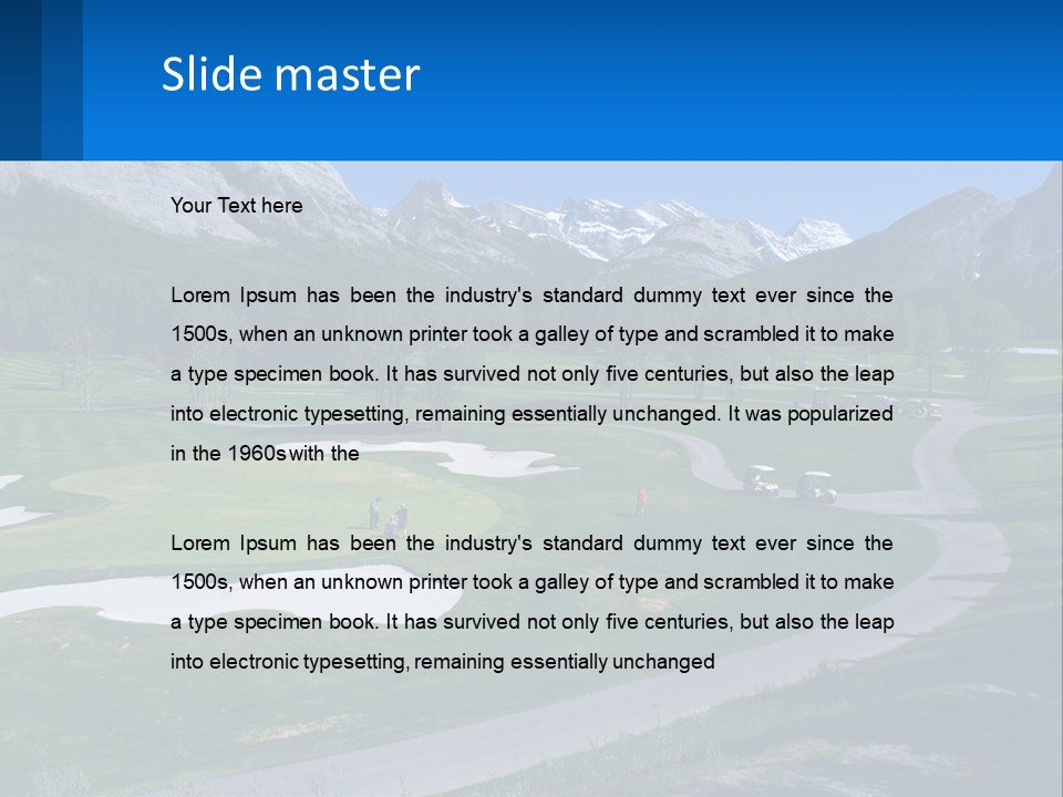 Fairway Golf Course PowerPoint Template