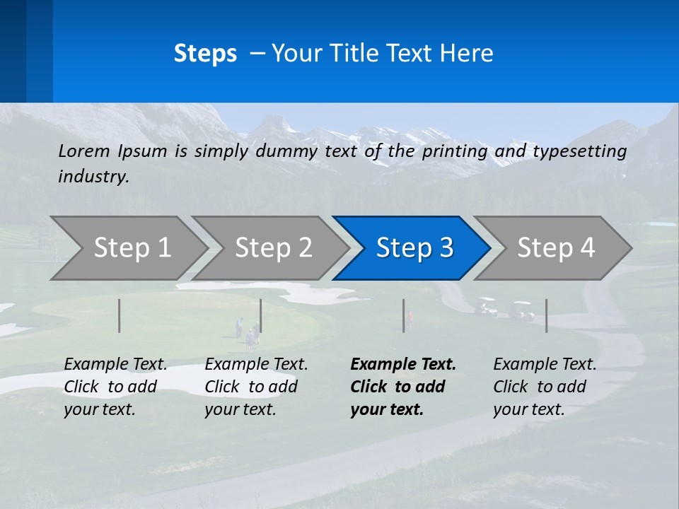 Fairway Golf Course PowerPoint Template