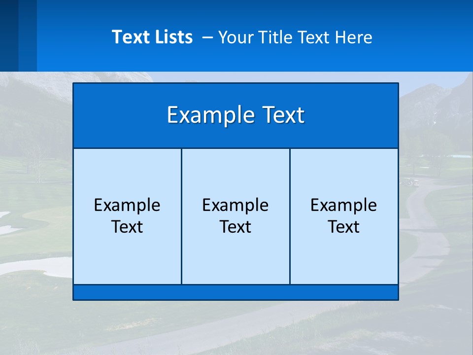 Fairway Golf Course PowerPoint Template