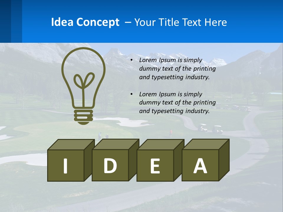 Fairway Golf Course PowerPoint Template