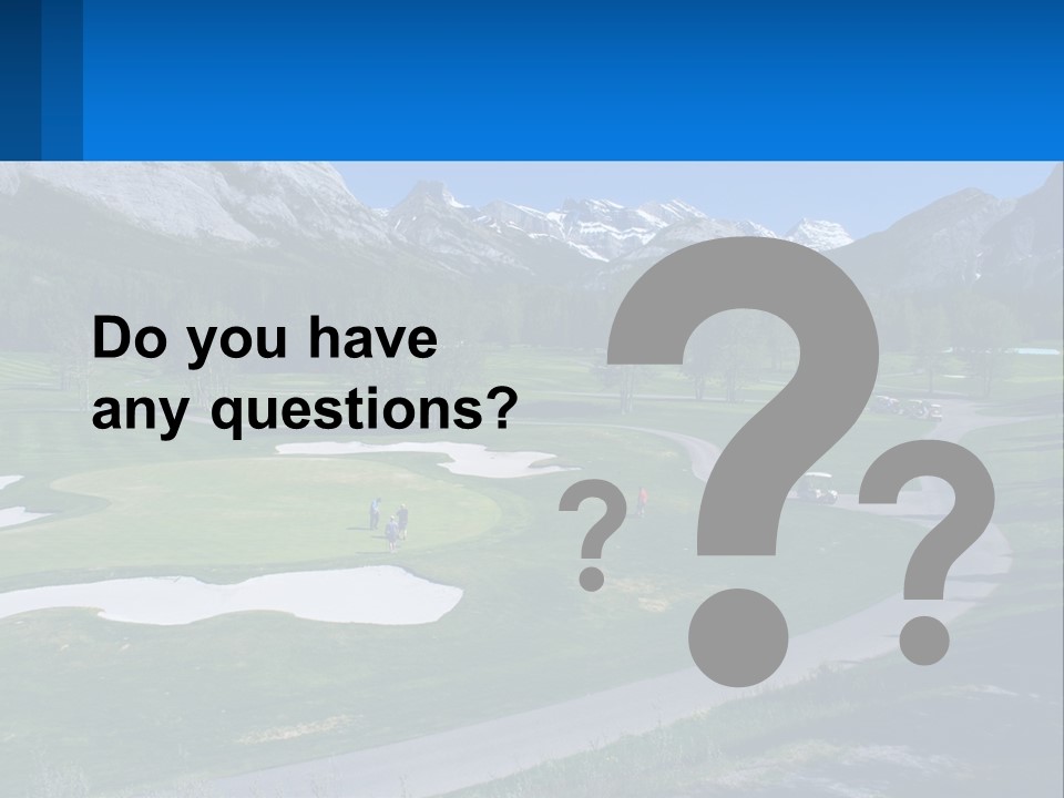 Fairway Golf Course PowerPoint Template