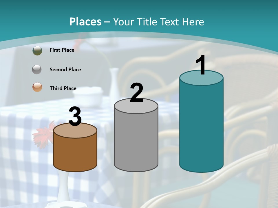 Lonely Checker Grey PowerPoint Template