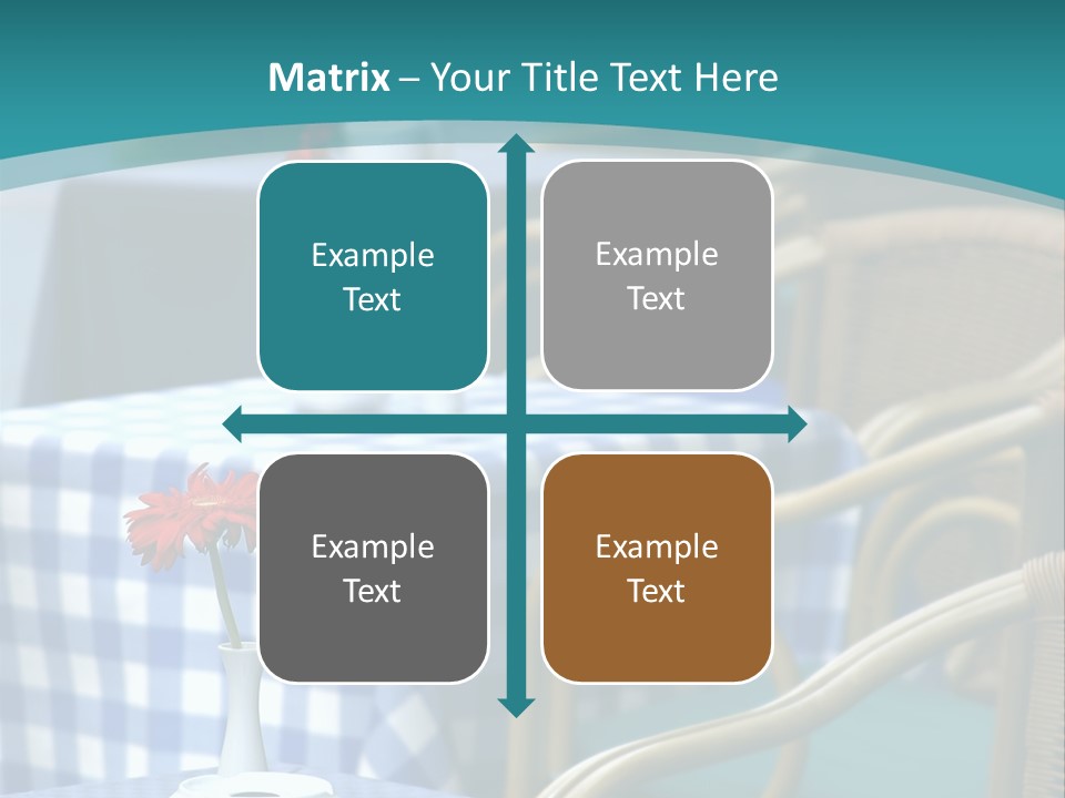 Lonely Checker Grey PowerPoint Template