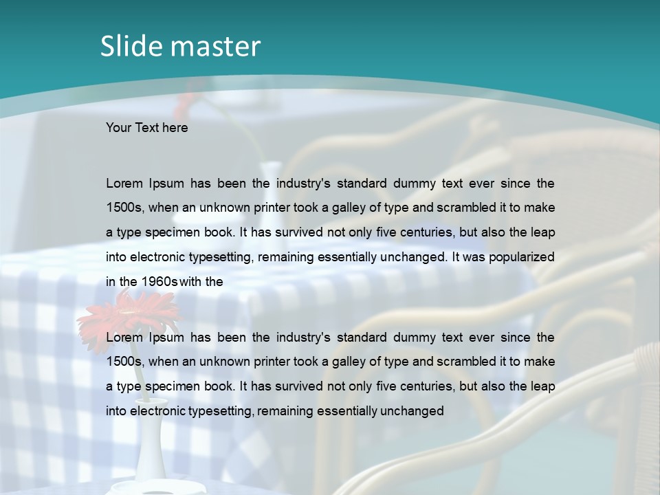 Lonely Checker Grey PowerPoint Template