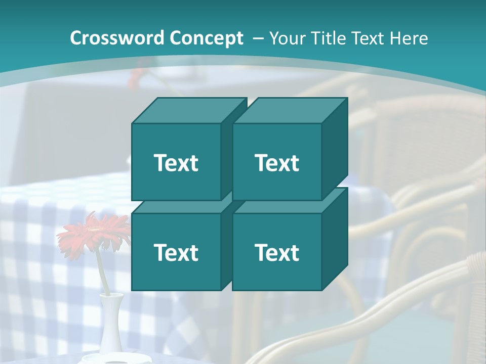 Lonely Checker Grey PowerPoint Template