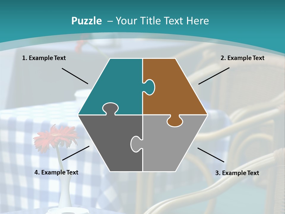 Lonely Checker Grey PowerPoint Template