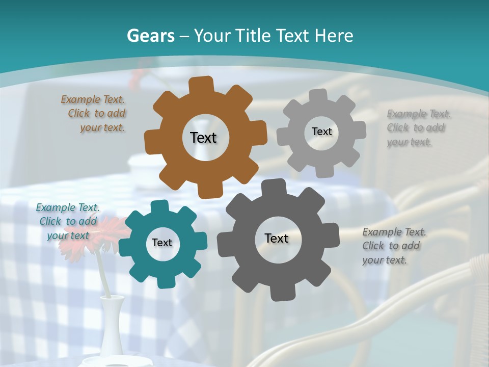 Lonely Checker Grey PowerPoint Template