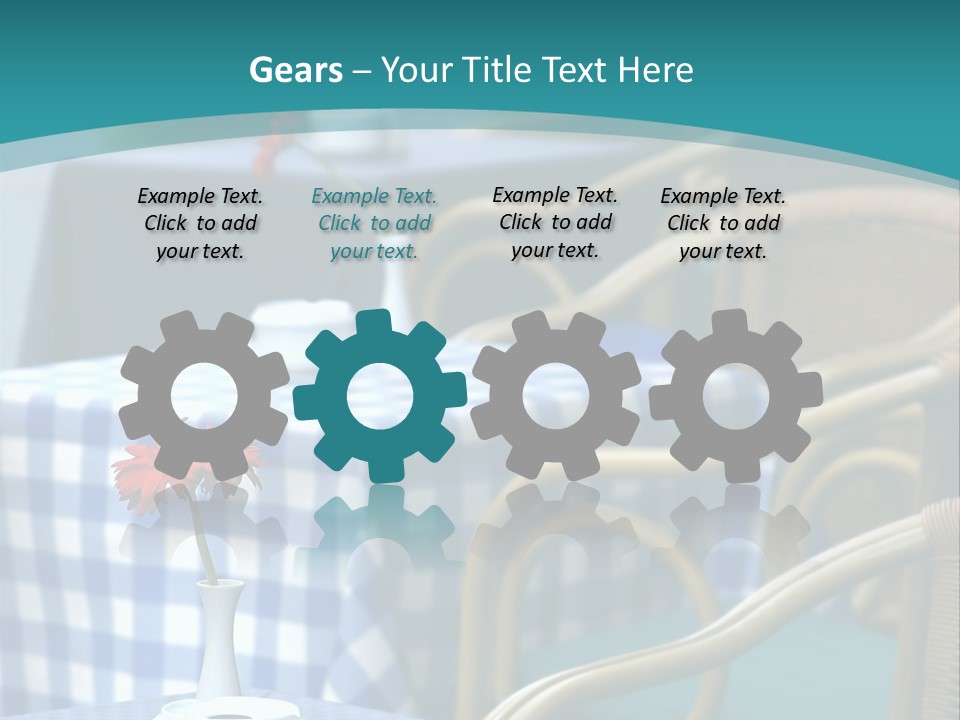 Lonely Checker Grey PowerPoint Template