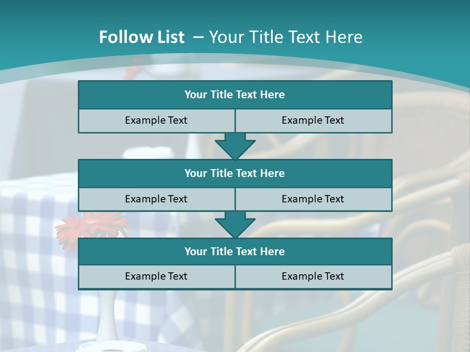 Lonely Checker Grey PowerPoint Template