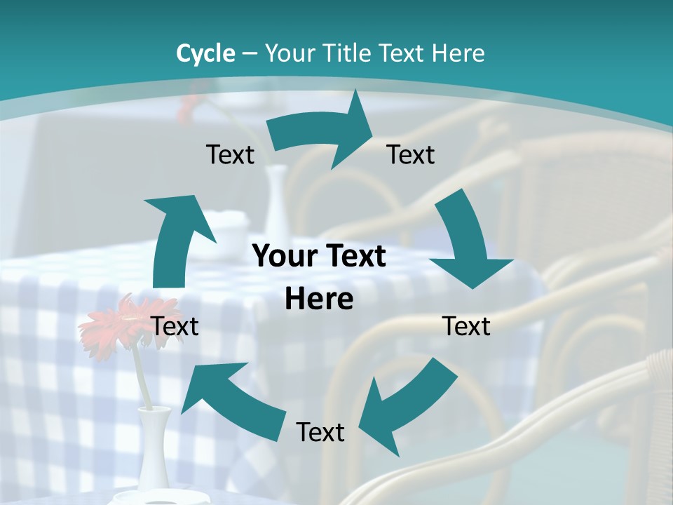 Lonely Checker Grey PowerPoint Template